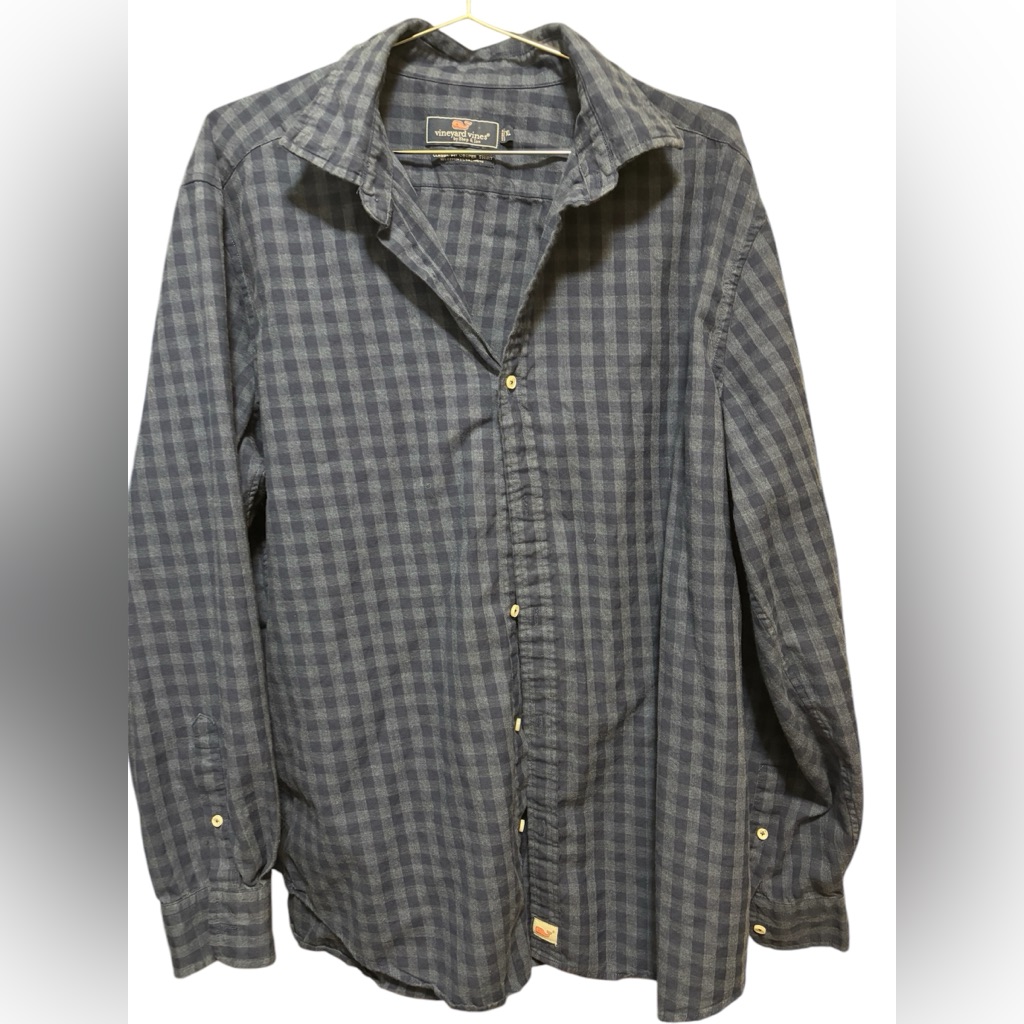 Vineyard Vines Mens Size Xl Classic Fit Cooper Shirt Blue Plaid Vineyard Vines Mens Size Xl Classic Fit Cooper Shirt Blue Plaid